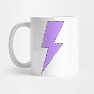 purple and glitter lightning bolt Mug